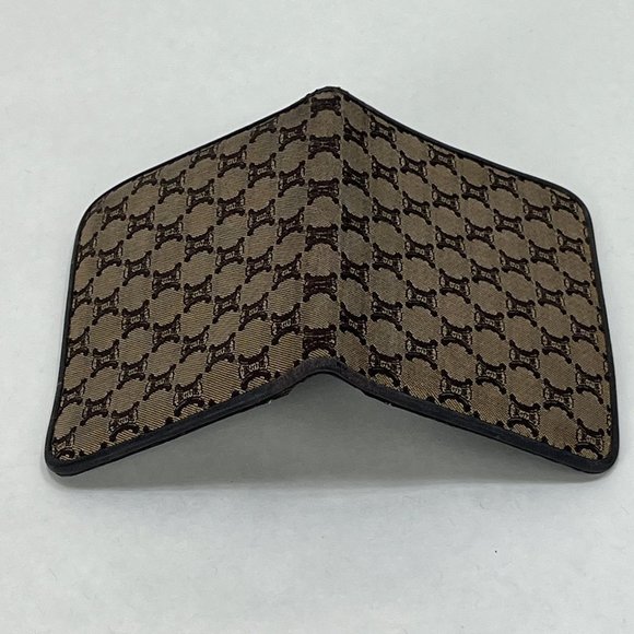 CELINE Macadam Card Holder Case Wallet Purse Brown Canvas - Picture 8 of 16